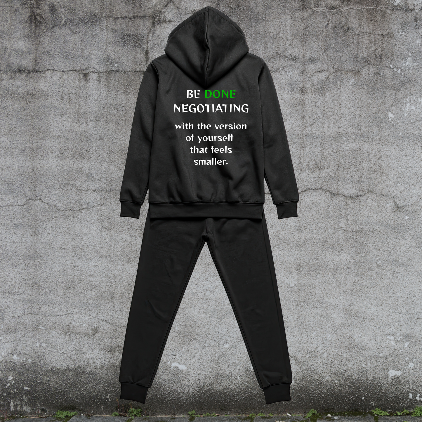 Hoodie + Sweatpants Set-Be DONE Negotiating