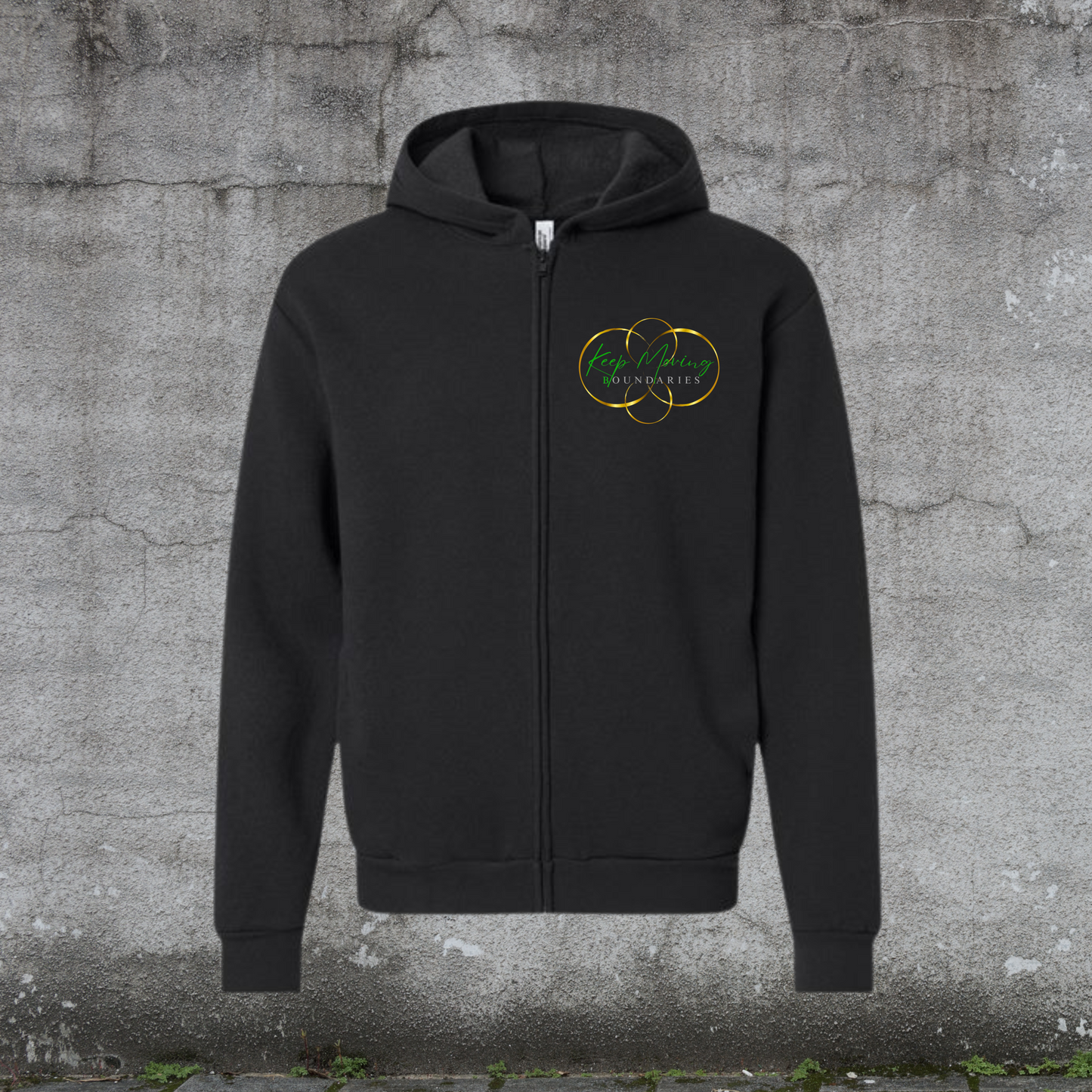 Zip-Up Hoodie-Goals Fueled by Doubt