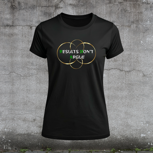 T-Shirt-Results Don't Argue-Build Anyway