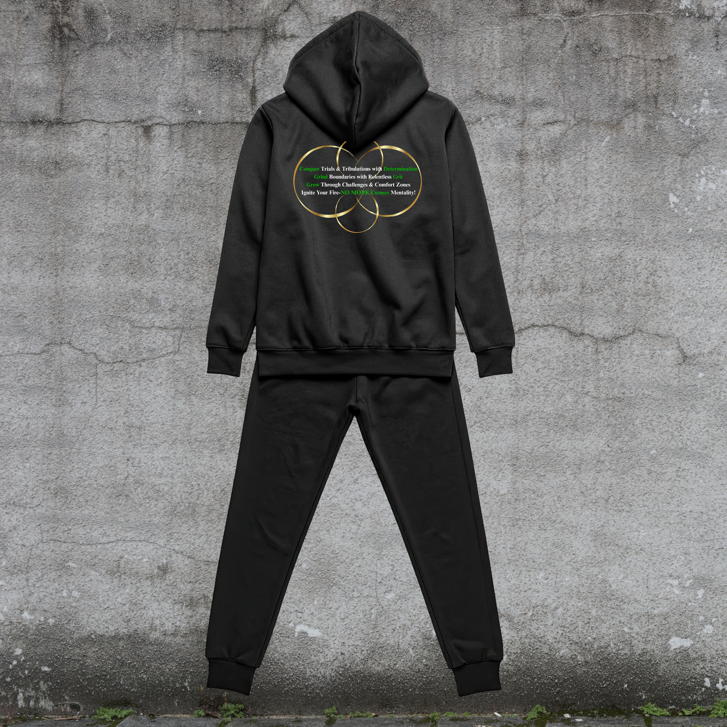 Sweat Suit-Not Failure,  It’s Completion-Fueled by Doubt